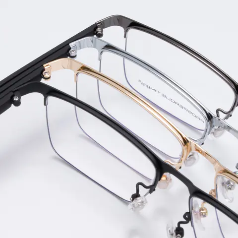 Rectangle Black/Blue Eyeglasses