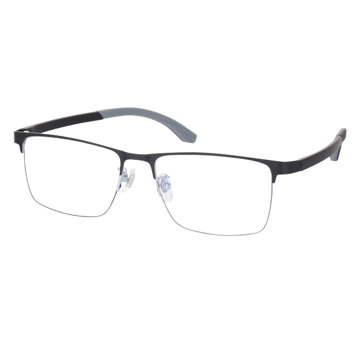 Rectangle Black/Gray Eyeglasses