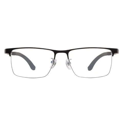Rectangle Black/Gray Eyeglasses