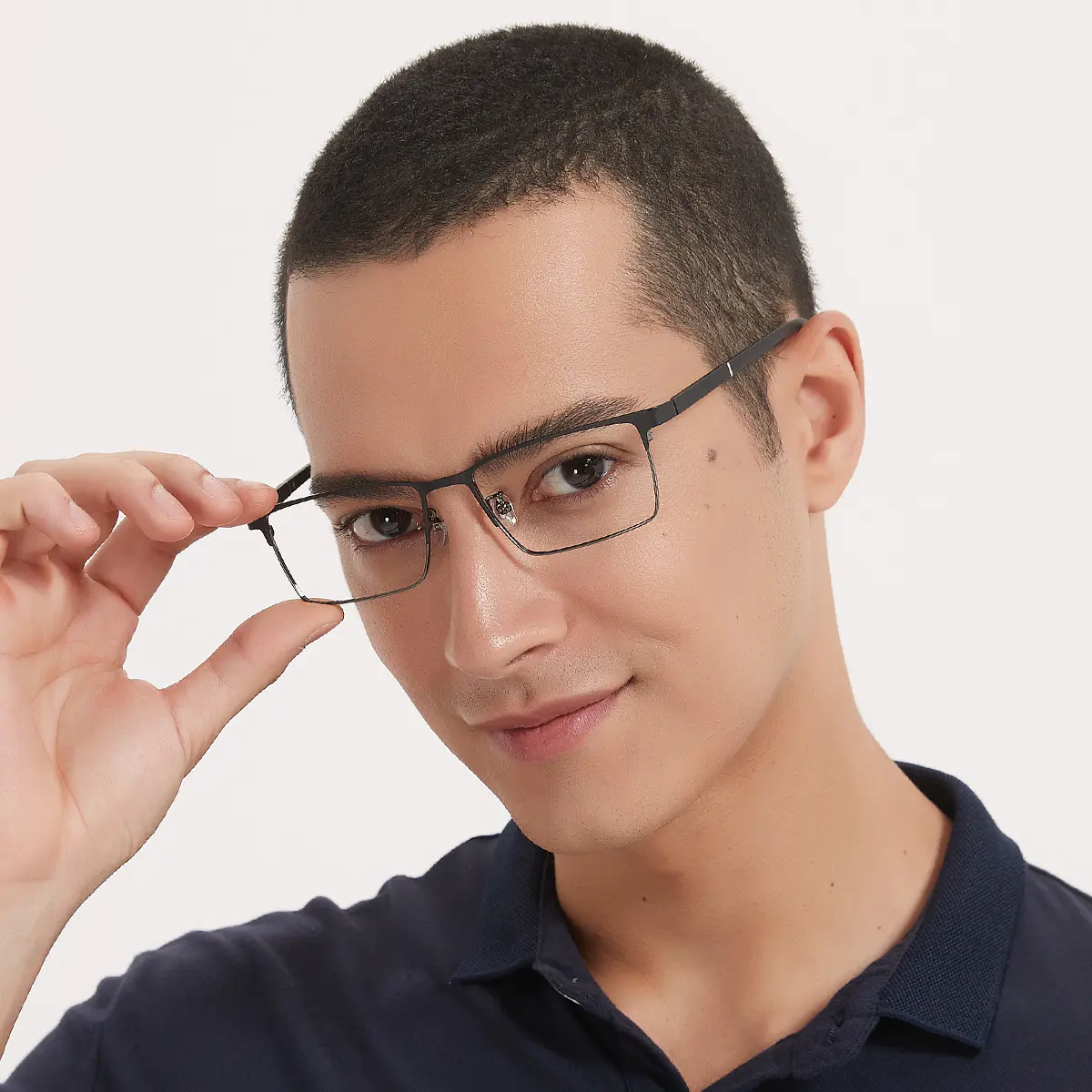 Rectangle Black/Gray Eyeglasses