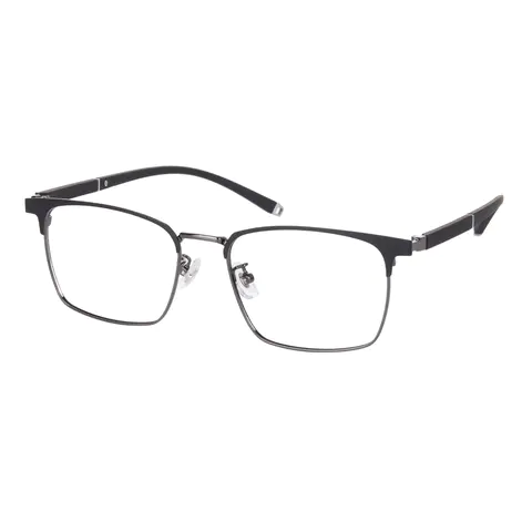 Rectangle Black/Gray Eyeglasses