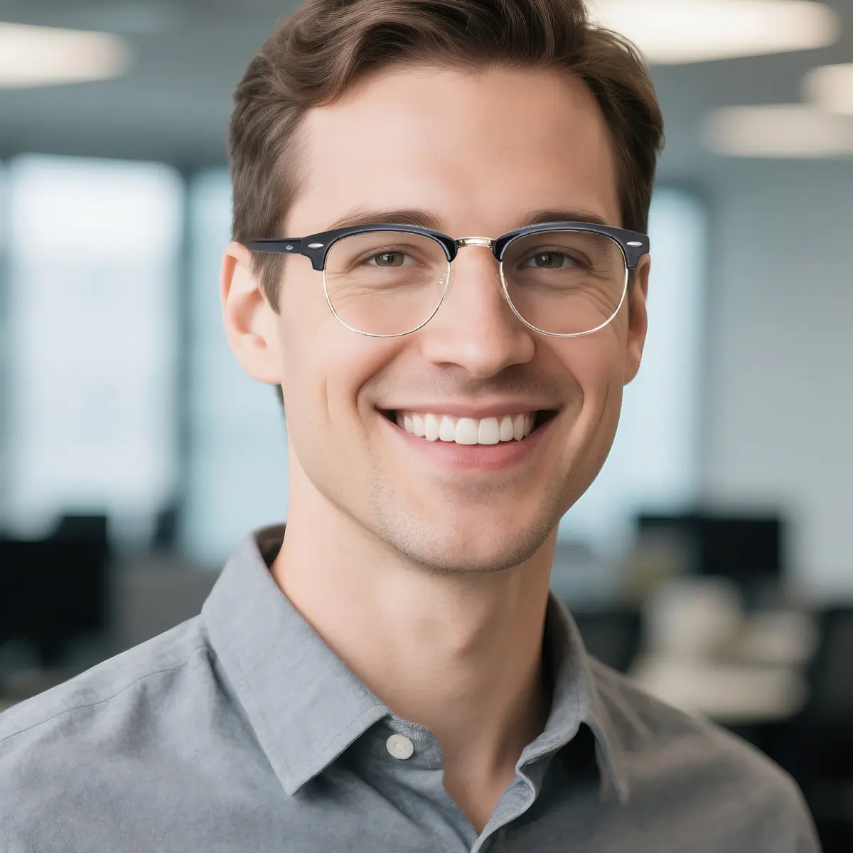 Browline Black Glasses