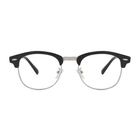 Browline Black Silver