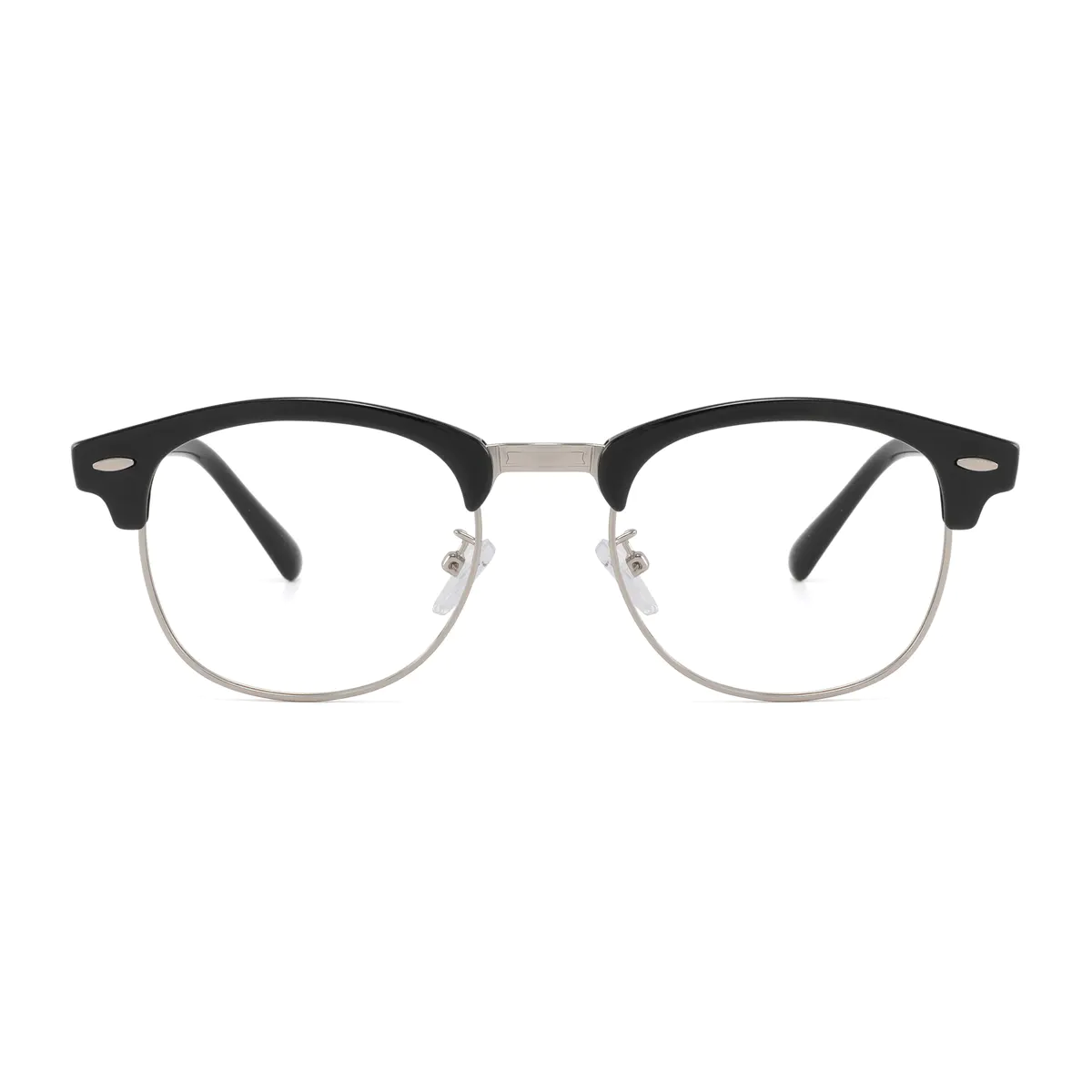 Browline Black Silver