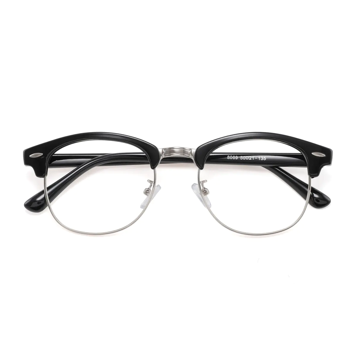 Browline Black Silver