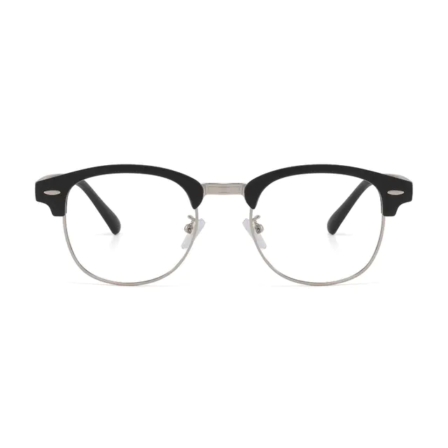 Browline Matte Black Glasses