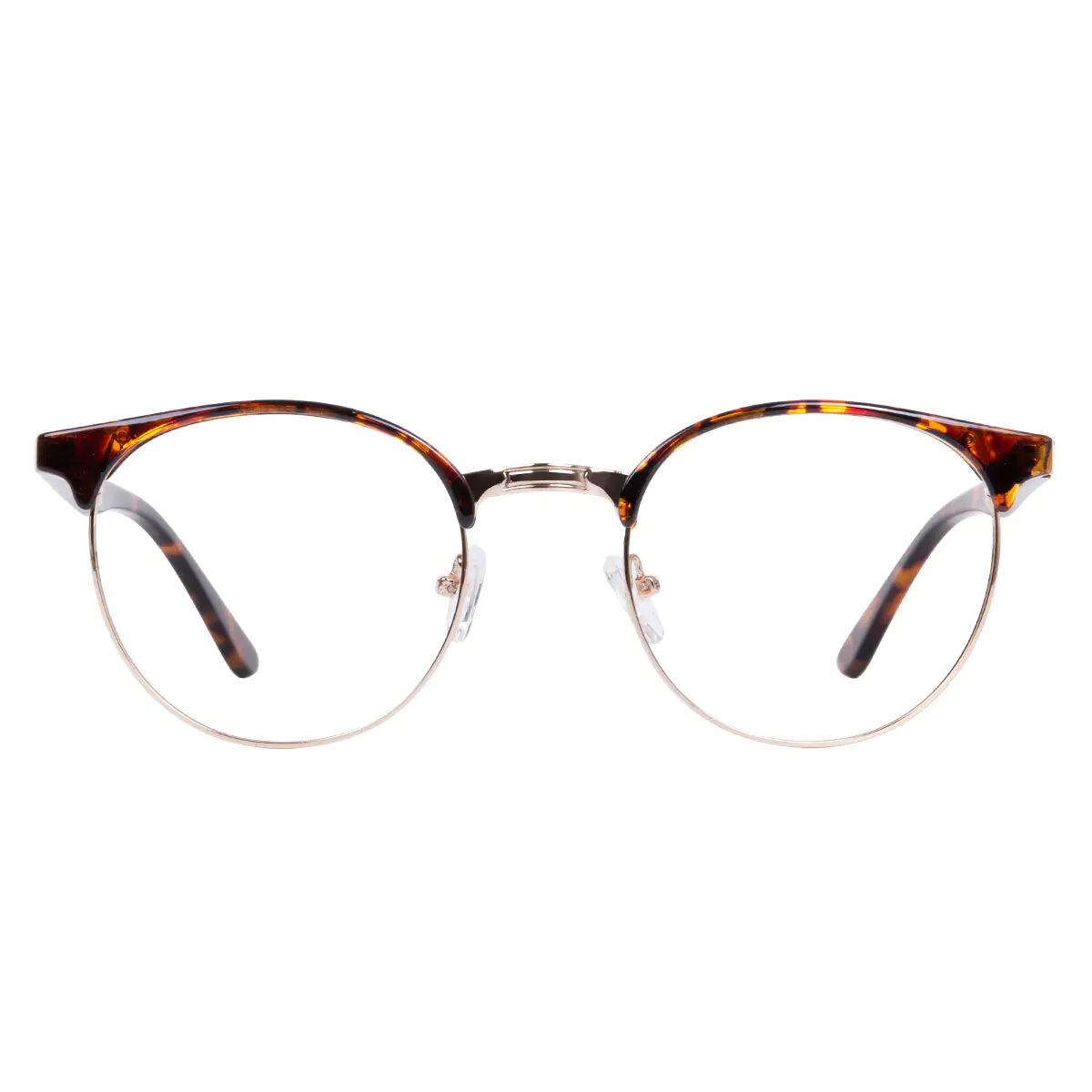 Browline Tortoiseshell Gold Eyeglasses