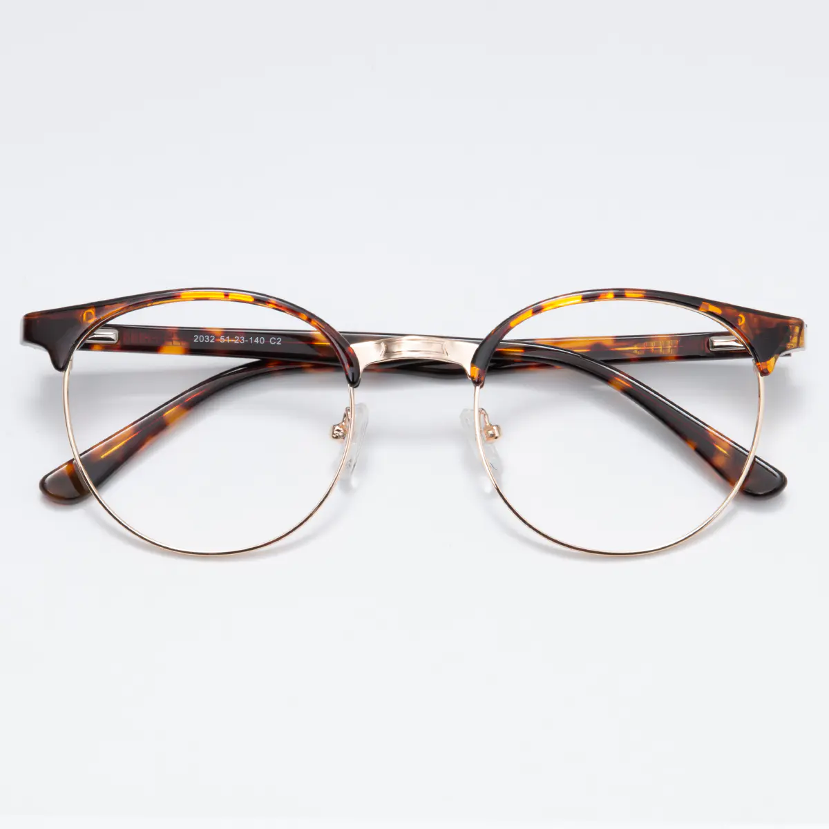 Browline Tortoiseshell Gold Eyeglasses