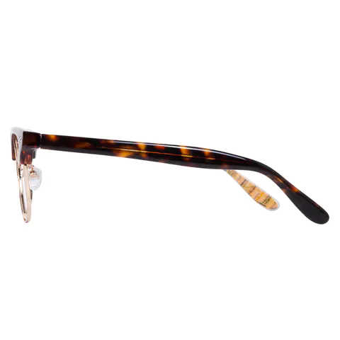Browline Tortoiseshell Gold Eyeglasses