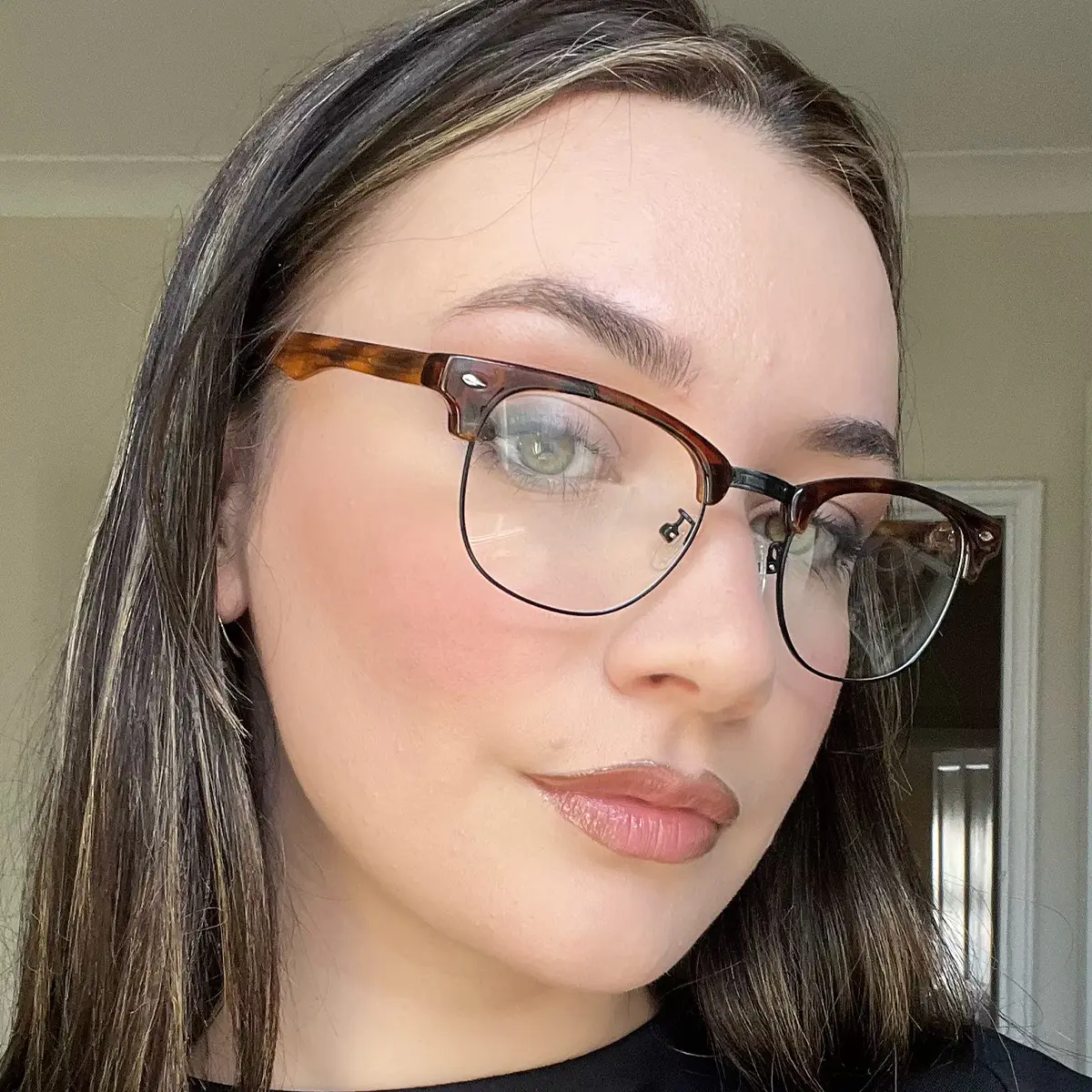 Browline Tortoiseshell/Black Eyeglasses