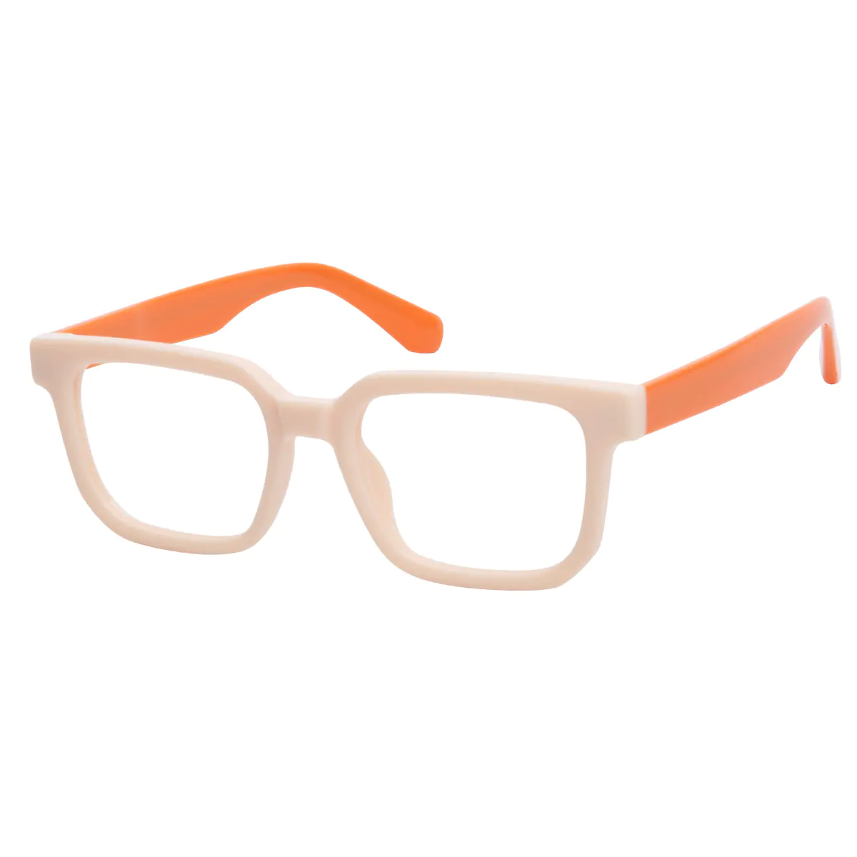 Rectangle Cream Eyeglasses