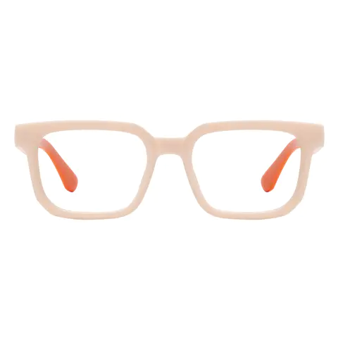 Rectangle Cream Eyeglasses