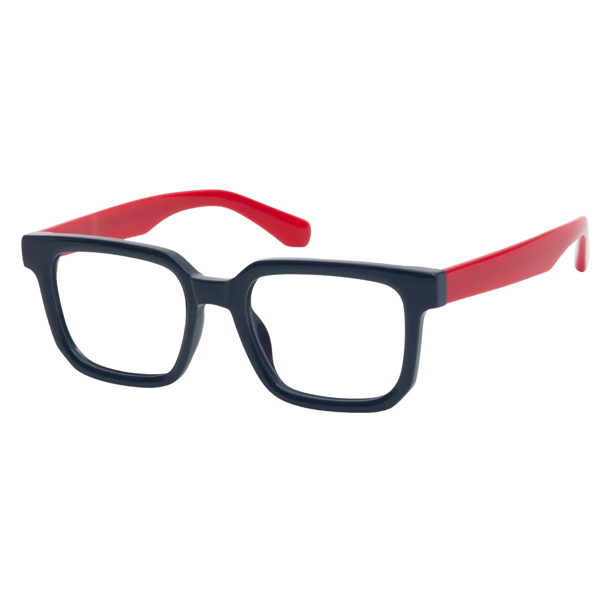 Rectangle Black/Red Eyeglasses