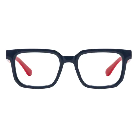 Rectangle Black/Red Eyeglasses