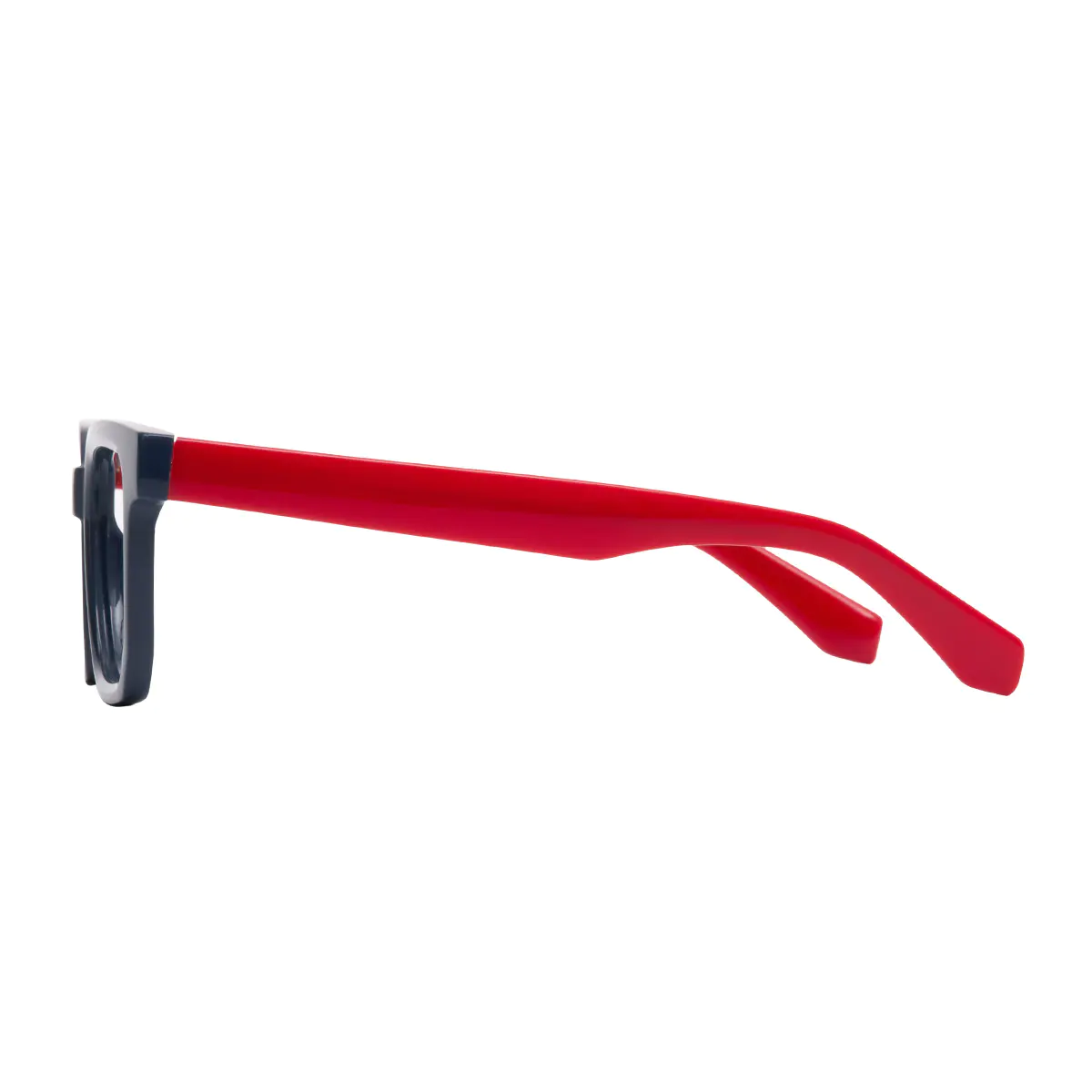 Rectangle Black/Red Eyeglasses