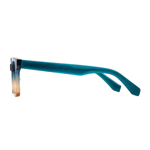Rectangle Blue/Orange Eyeglasses