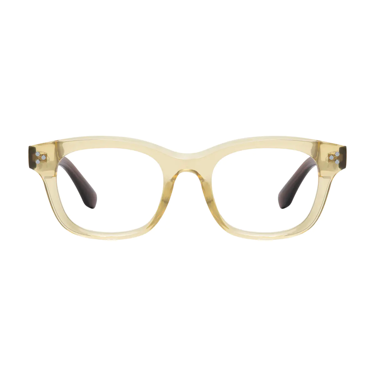 Rectangle Yellow Eyeglasses