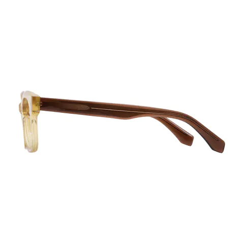 Rectangle Yellow Eyeglasses