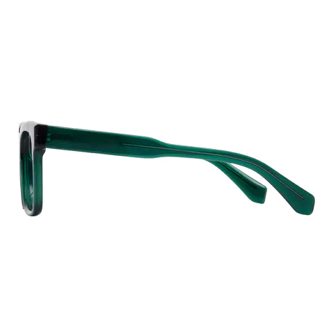 Square Green Eyeglasses