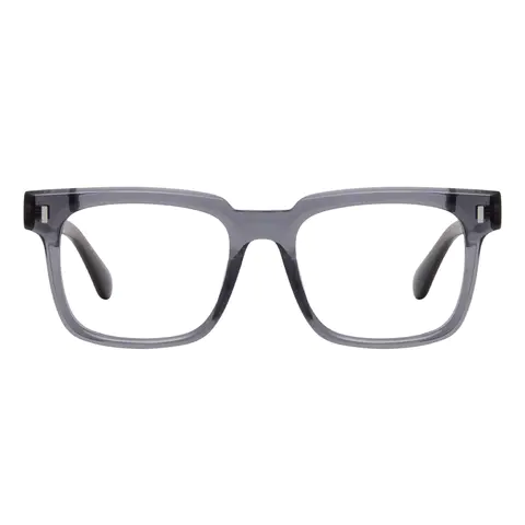Square Grey Eyeglasses
