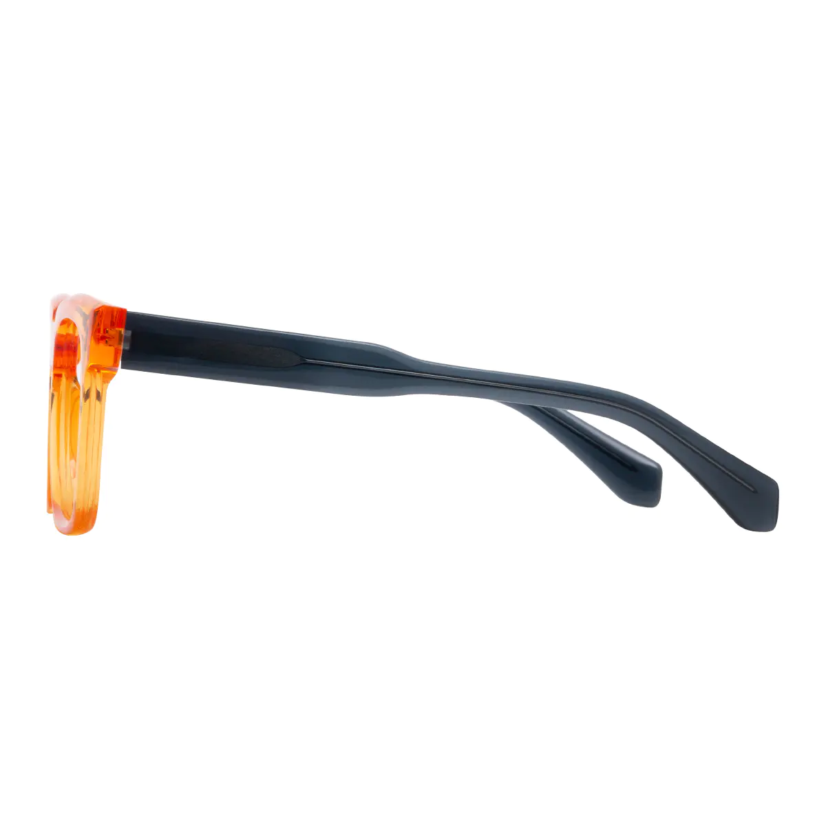 Square Orange Eyeglasses