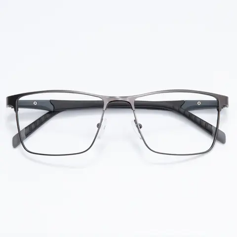 Rectangle Grey Eyeglasses