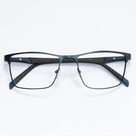 Rectangle Navy Blue Eyeglasses
