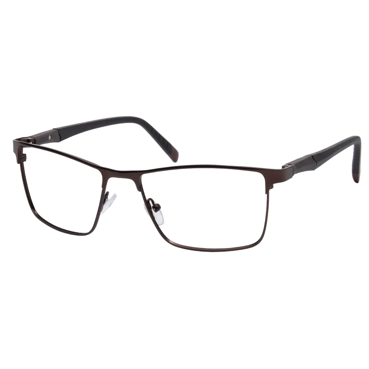 Rectangle Brown Eyeglasses
