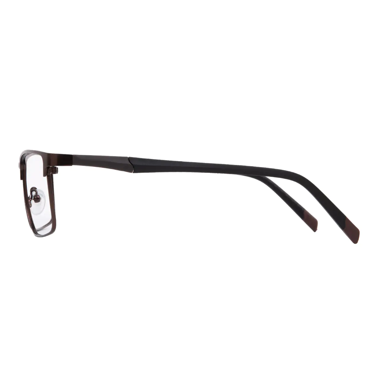 Rectangle Brown Eyeglasses