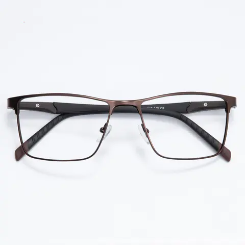 Rectangle Brown Eyeglasses