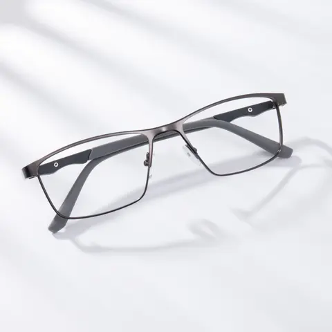 Rectangle Black/Gray Eyeglasses