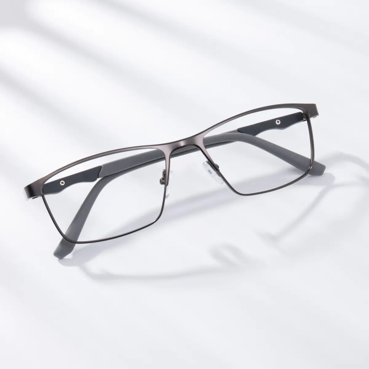 Rectangle Black/Gray Eyeglasses