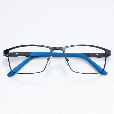 Rectangle Black/Blue Eyeglasses