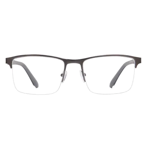 Rectangle Grey Eyeglasses