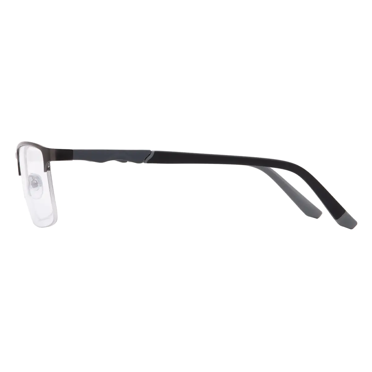 Rectangle Grey Eyeglasses