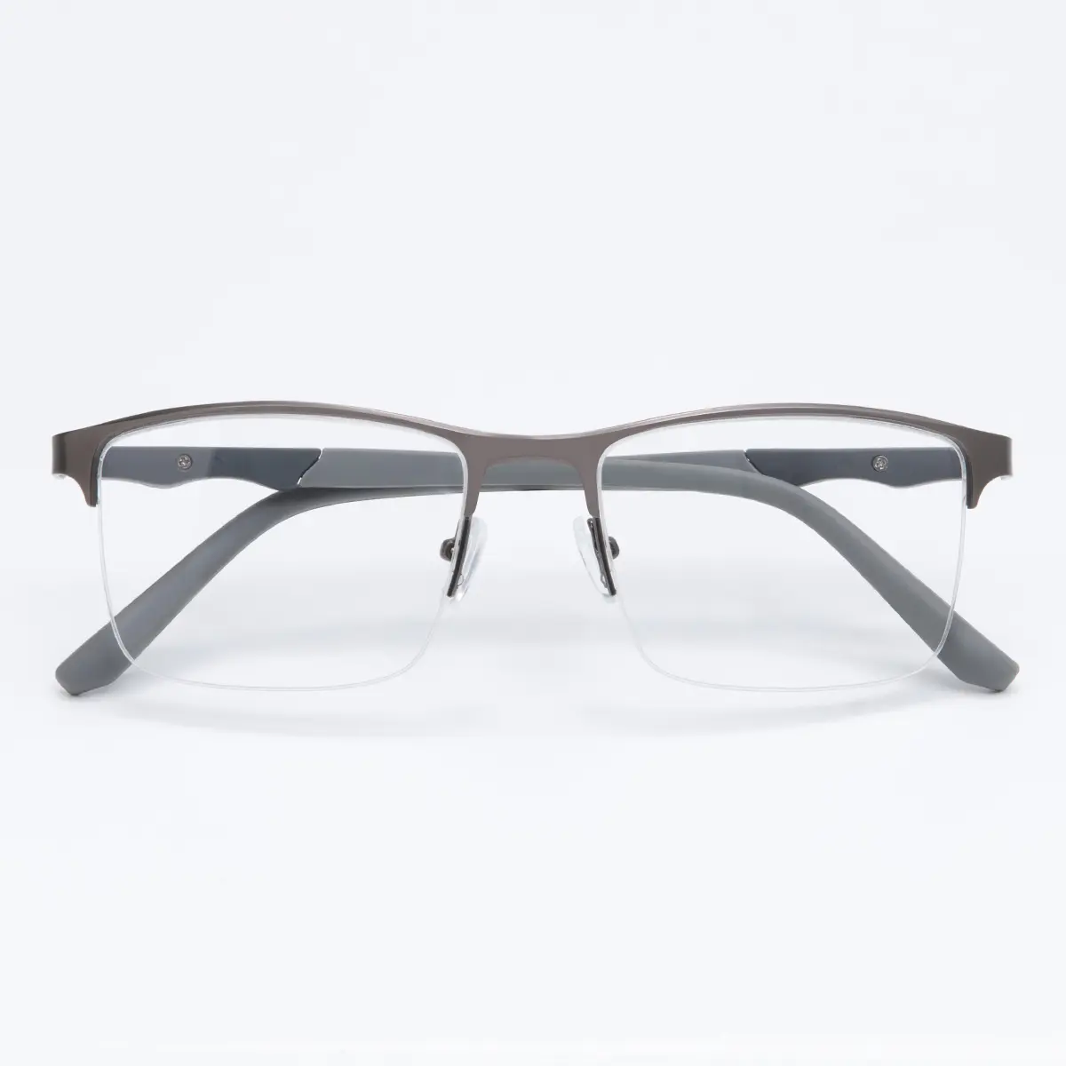 Rectangle Grey Eyeglasses