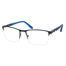 Rectangle Black/Blue Eyeglasses