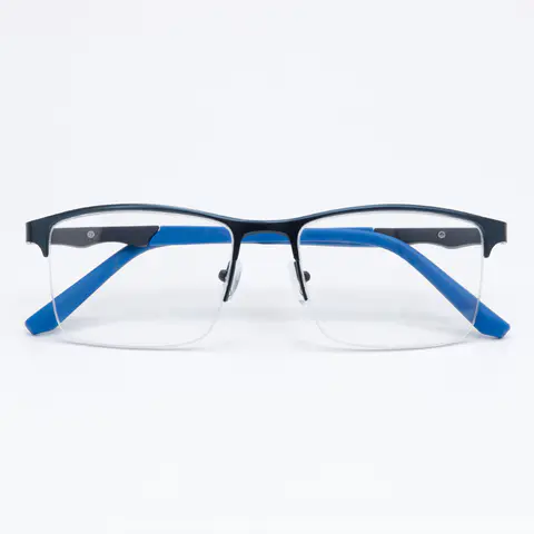Rectangle Black/Blue Eyeglasses