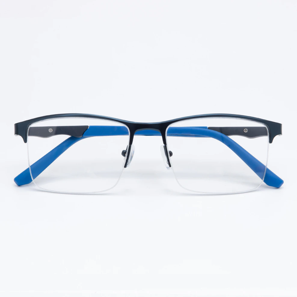 Rectangle Black/Blue Eyeglasses