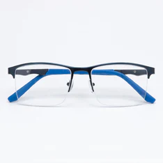 Rectangle Black/Blue Eyeglasses