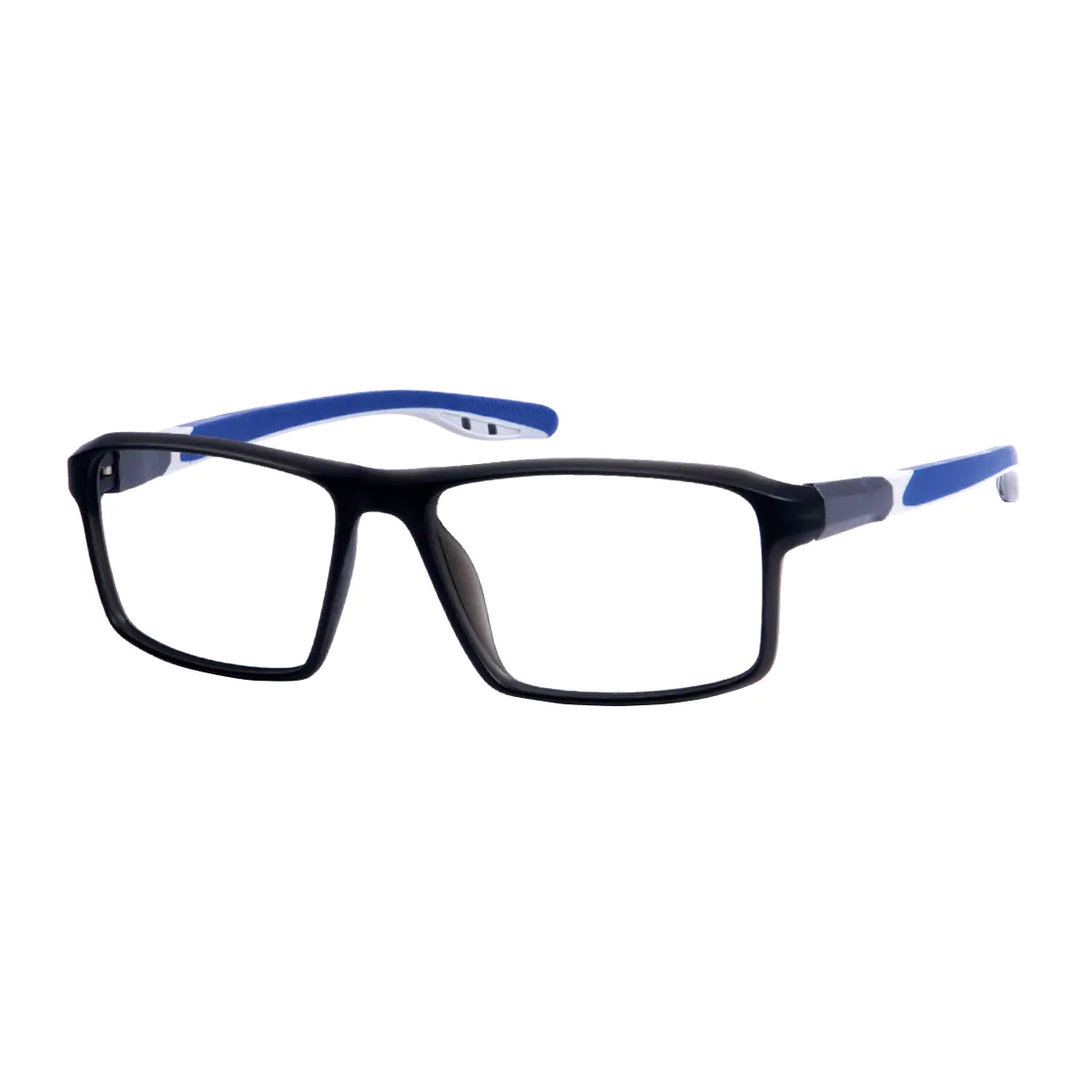 Rectangle Black/Blue Eyeglasses
