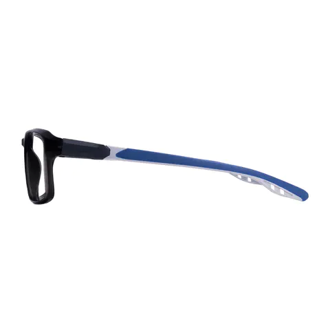 Rectangle Black/Blue Eyeglasses