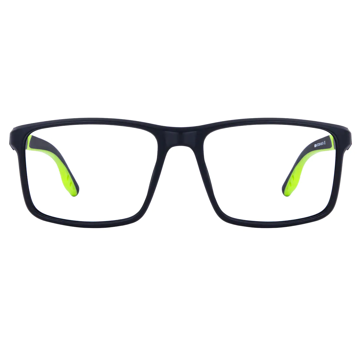 Rectangle Black/Green Eyeglasses