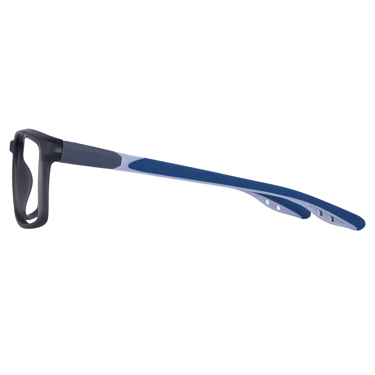 Rectangle Black/Blue Eyeglasses