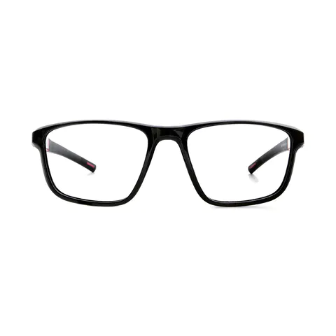 Rectangle Black/Red Eyeglasses