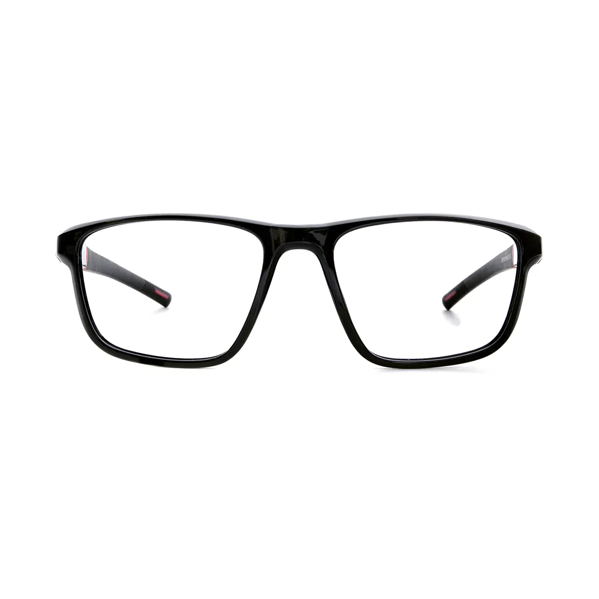 Rectangle Black/Red Eyeglasses