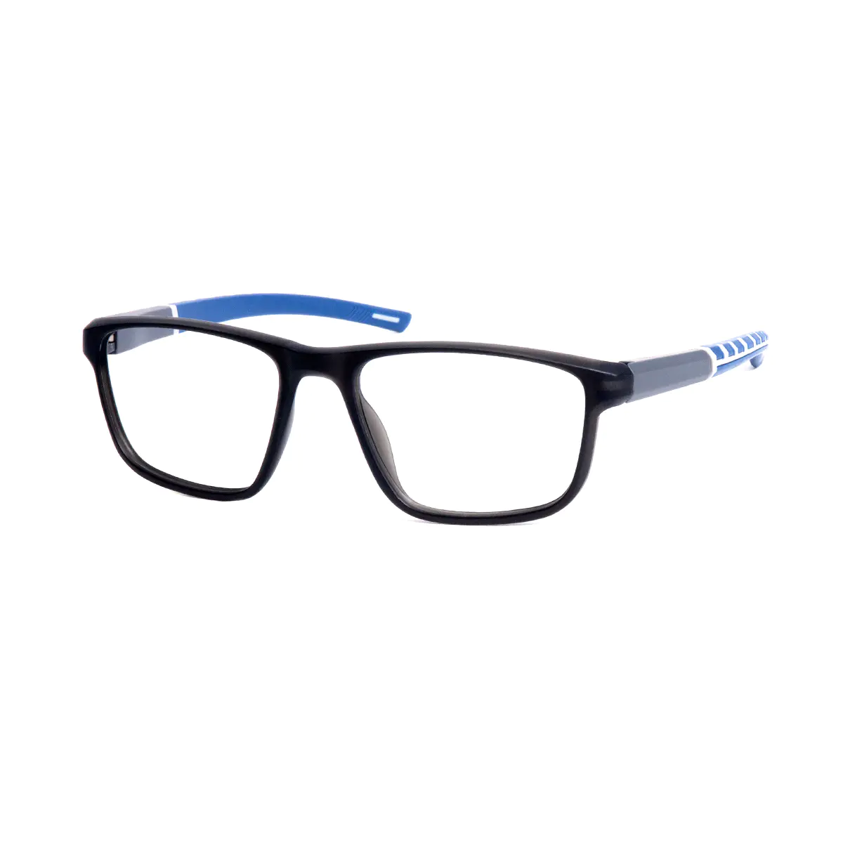Rectangle Black/Blue Eyeglasses