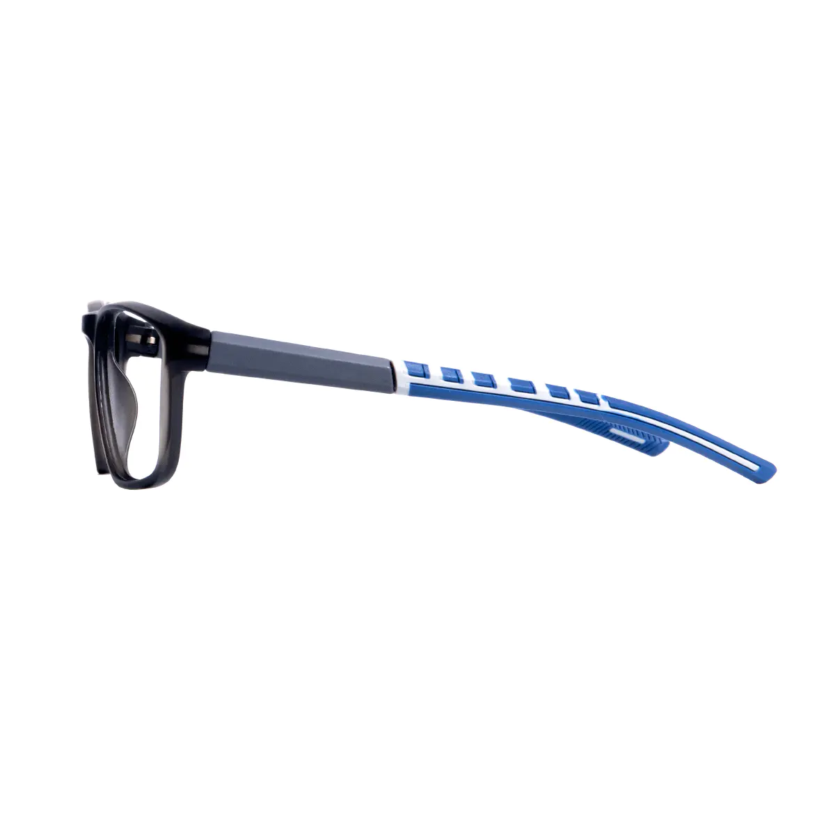Rectangle Black/Blue Eyeglasses