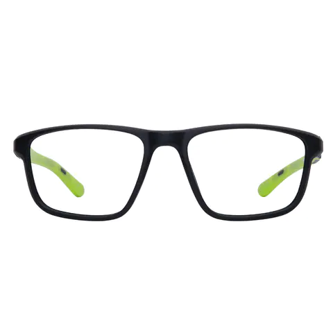 Rectangle Black/Green Eyeglasses