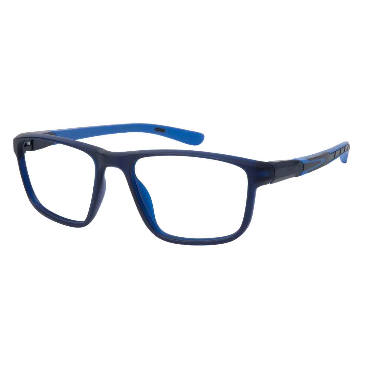 Rectangle Black/Blue Eyeglasses